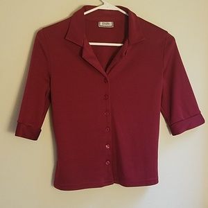 Joule blood red blouse